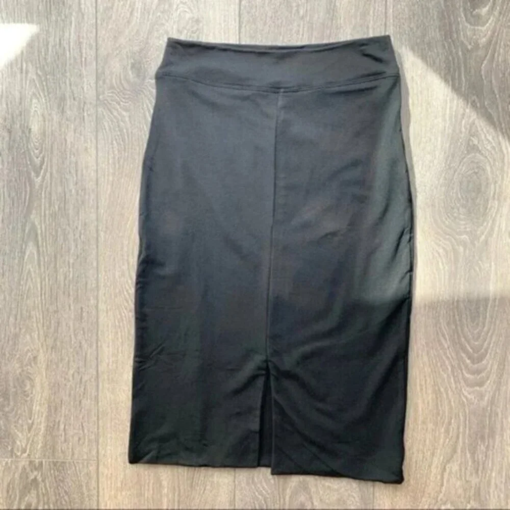 LNA Skirt Slit Mini High Rise Waist Black Small Whimsigoth Business casual - Picture 4 of 16